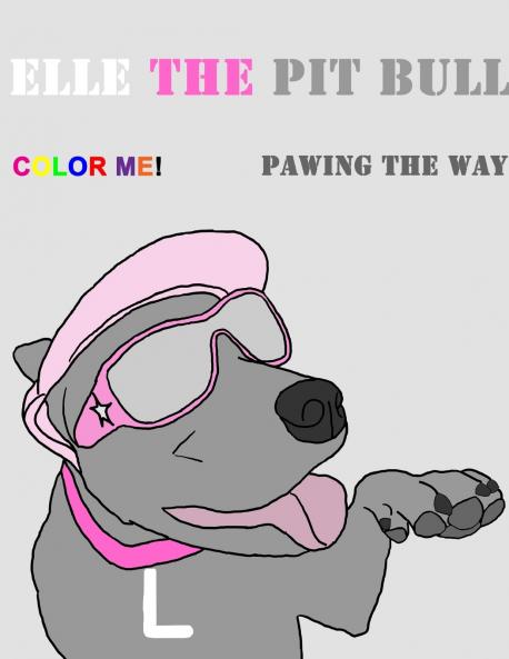 Elle the Pit Bull Pawing the Way