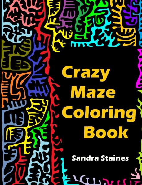 Crazy Maze Coloring Book