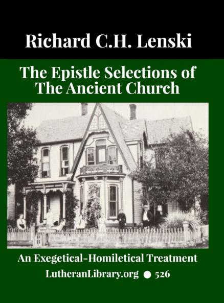 The Epistle Selections of the Ancient Church