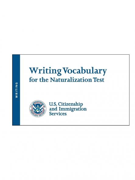 Writing Vocabulary for the Naturalization Test