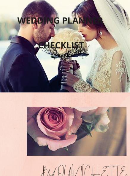 WEDDING PLANNER CHECKLIST BY QUINICHETTE