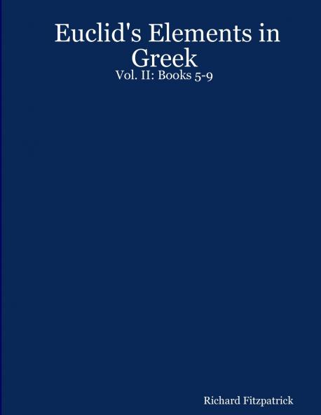 Euclid's Elements in Greek