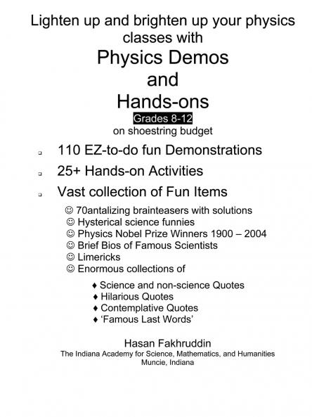 Physics Demos and Hands-Ons