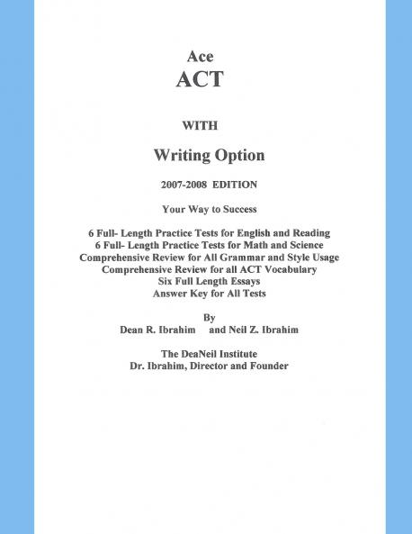 Ace ACT with Writing Option