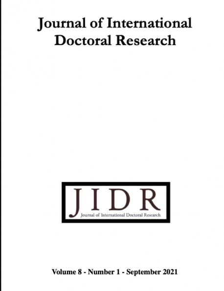 Journal of International Doctoral research (JIDR) Volume 8 Number 1 2021