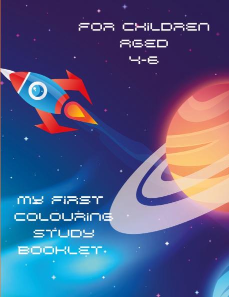 Educational Space Themed Colouring Book