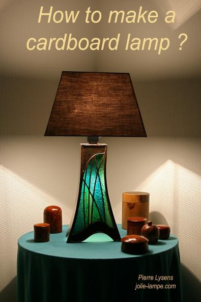 How to make a cardboard lamp