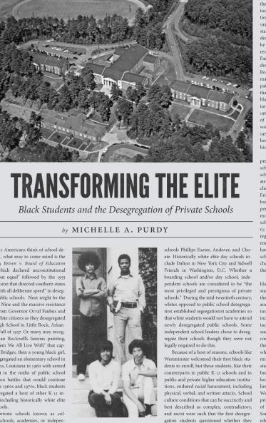 Transforming the Elite