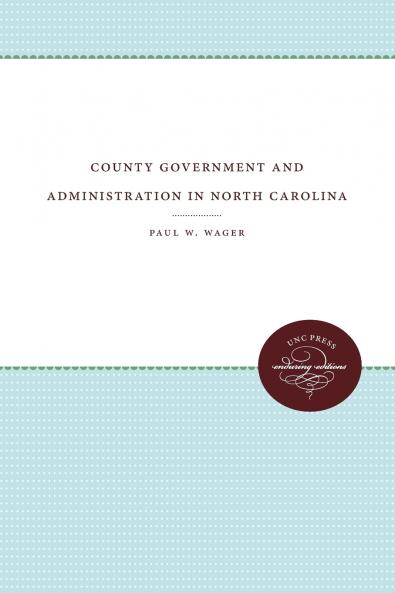 County Government and Administration in North Carolina