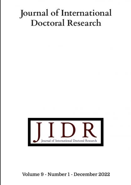 Journal of International Doctoral research Volume 9 Number 1 2022
