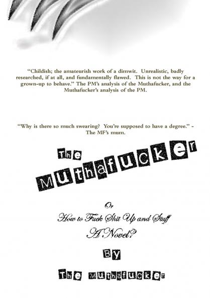 The Muthafucker - How to Fuck Shit Up and Stuff.  A Novel?