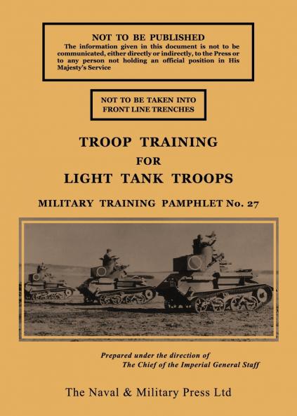 TROOP TRAINING FOR LIGHT TANK TROOPS NOVEMBER 1939