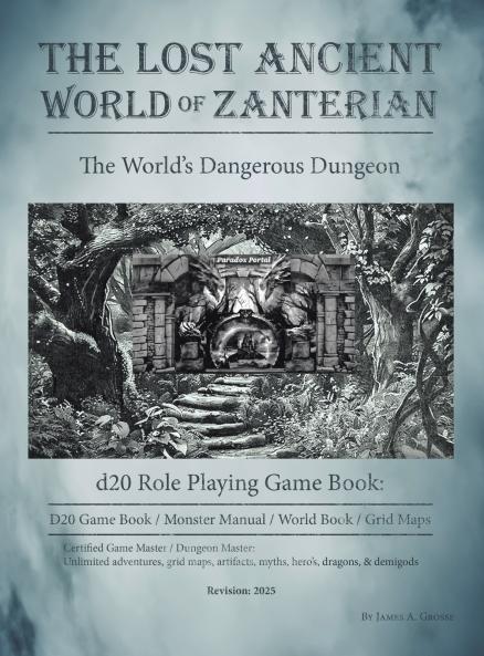 The Lost Ancient World of Zanterian - d20 Role Playing Game Book