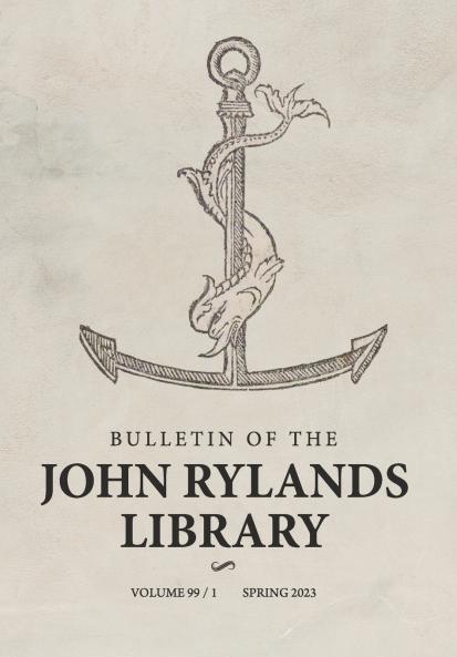 Bulletin of the John Rylands Library 99/1