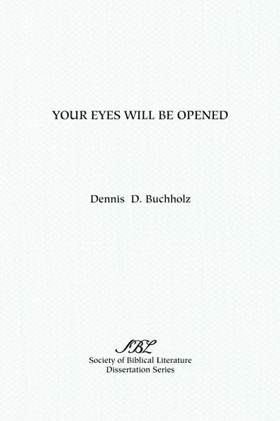 Your Eyes Will Be Opened