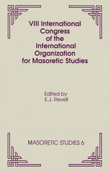 VIII International Congress of the International Organization for Masoretic Studies