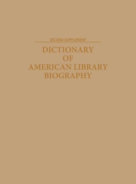 Dictionary of American Library Biography