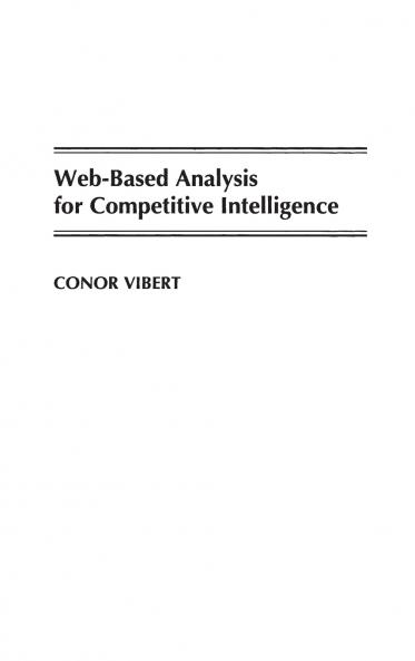 Web-Based Analysis for Competitive Intelligence