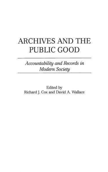 Archives and the Public Good