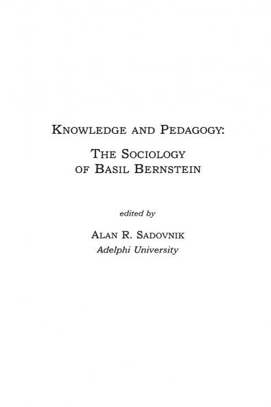Knowledge and Pedagogy