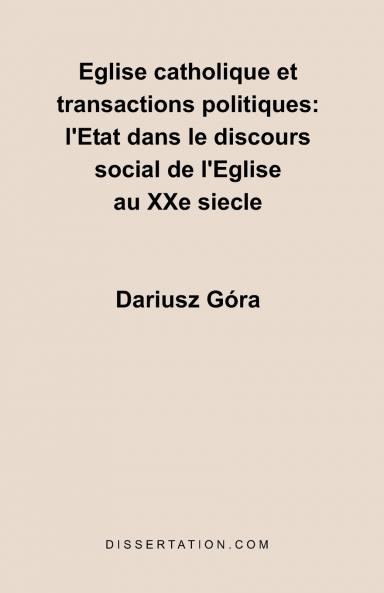 Eglise catholique et transactions politiques