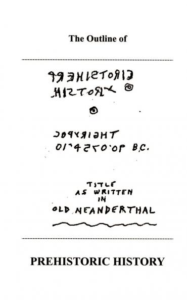 The Outline of Prehistoric History