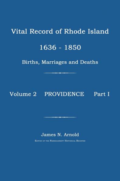 Vital Record of Rhode Island 1636-1850