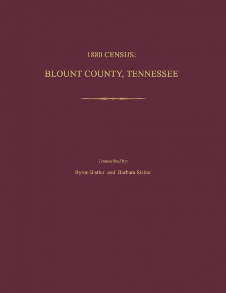 1880 Census Blount County Tennessee