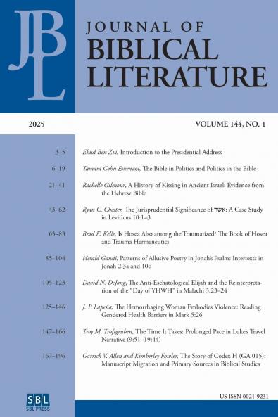 Journal of Biblical Literature 144.1 (2025)