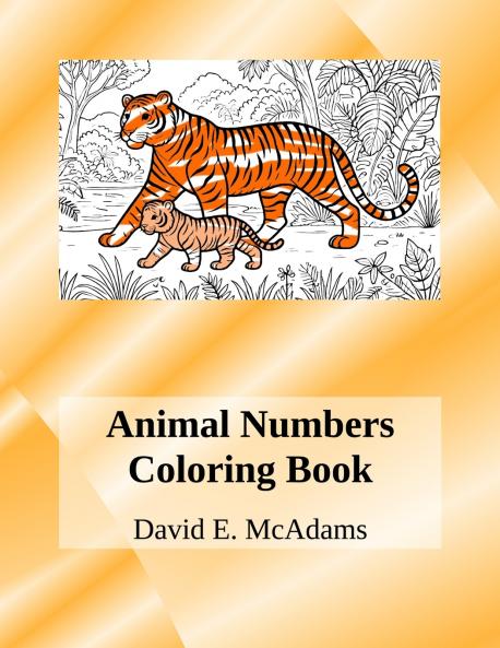 Animal Numbers Coloring Book