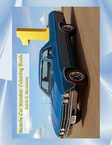 Muscle Car Number Coloring Book