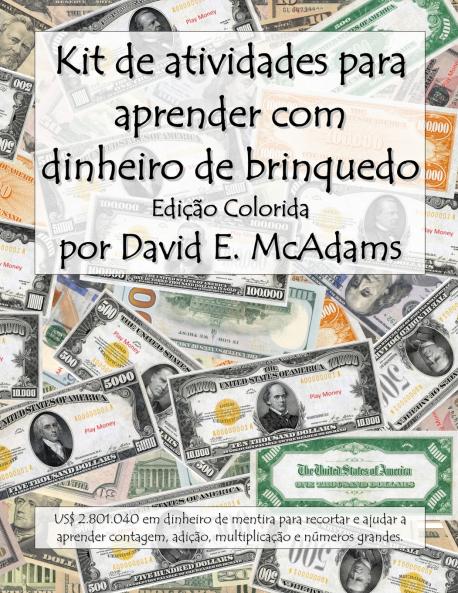 Kit de atividades para aprender com dinheiro de brinquedo
