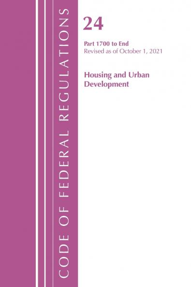 Code of Federal Regulations Title 24 Housing and Urban Development 1700 - END 2022