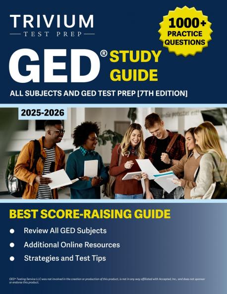 GED Study Guide 2025-2026 All Subjects