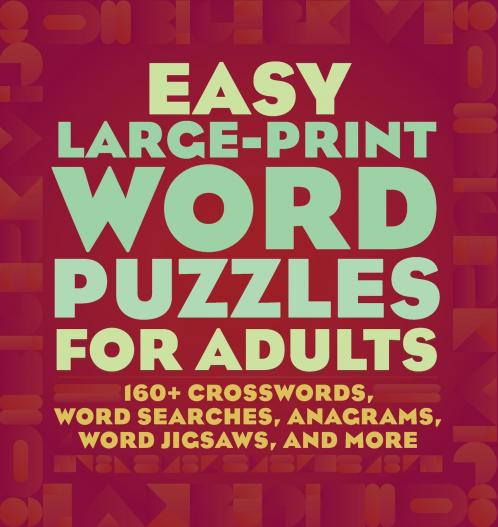 Easy Large-Print Word Puzzles for Adults