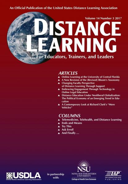 Distance Learning  - Volume 14 Issue 3 2017
