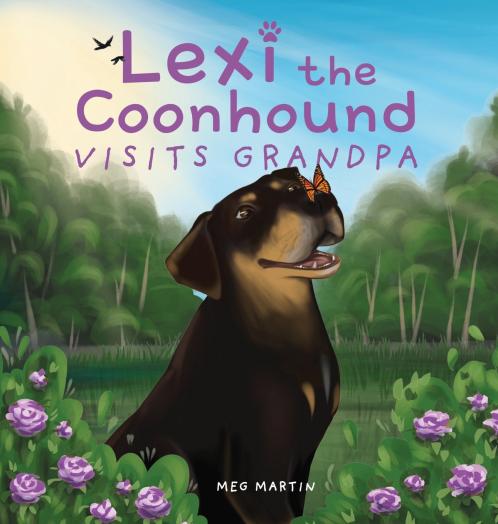 Lexi the Coonhound Visits Grandpa