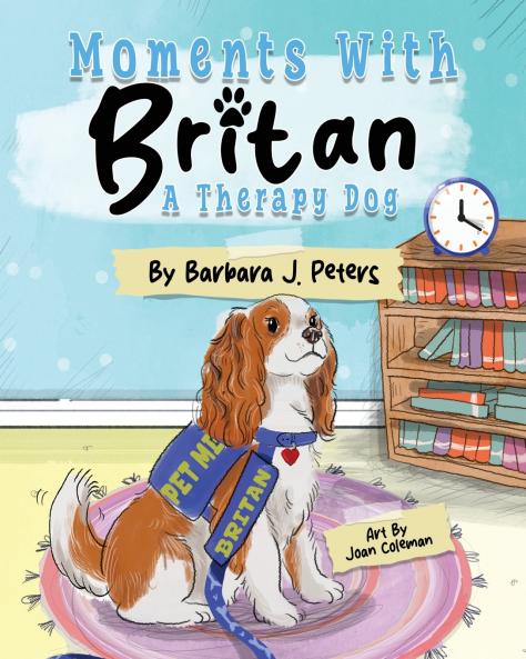 Moments with Britan a Therapy Dog