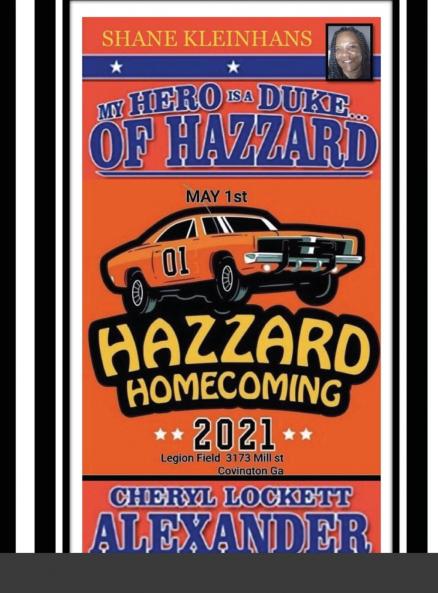 MY HERO IS A DUKE...OF HAZZARD SHANE KLEINHANS HAZZARD HOMECOMING 2021