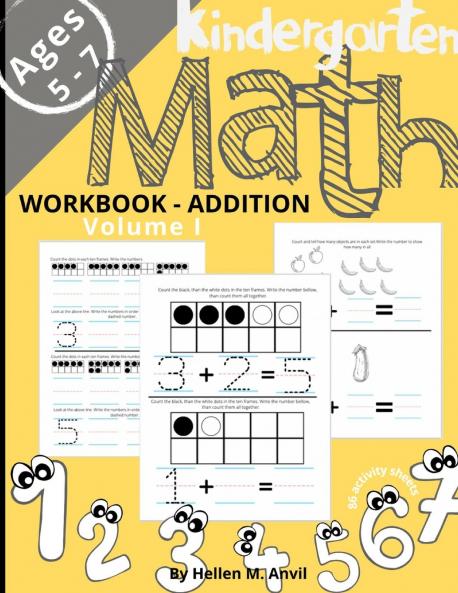 Kindergarten Math Addition Workbook Age 5-7