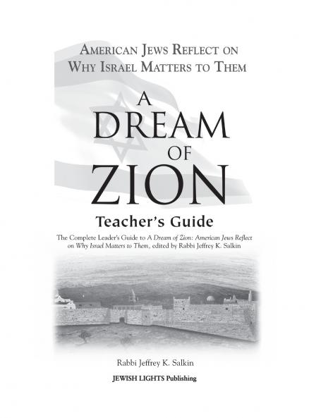 A Dream of Zion Teacher's Guide