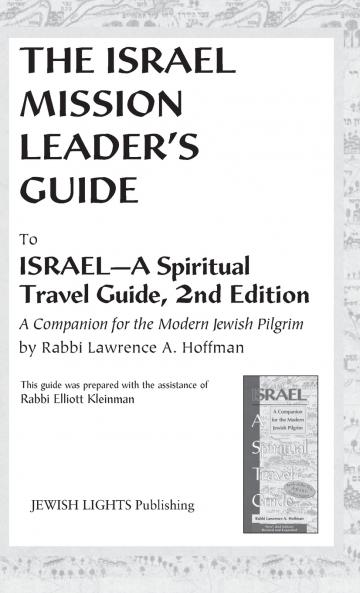 Israel Mission Leader's Guide
