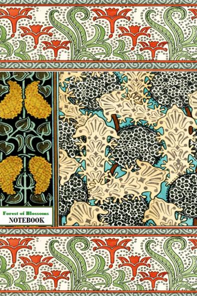 Forest of Blossoms NOTEBOOK [ruled Notebook/Journal/Diary to write in 60 sheets Medium Size (A5) 6x9 inches]