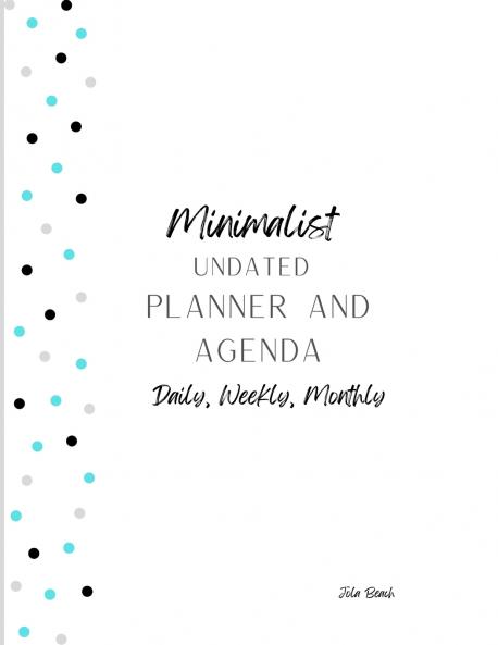 Minimalist 12-Month Undated Planner and Agenda
