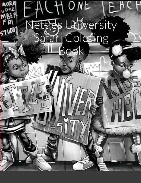 Nettles University Animal Safari Coloring Book