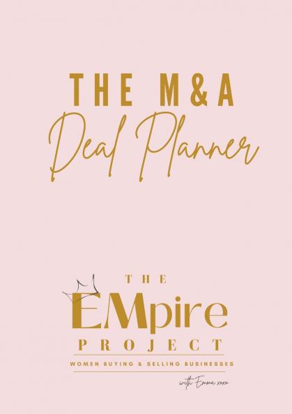 The M&A Deal Planner 2021