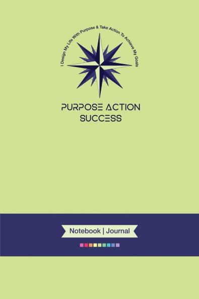 2-in-1 MBS PURPOSE-ACTION-SUCCESS (PAS) Notebook & Journal | 6x9 | Notebook | Journal | Light Green Cover)