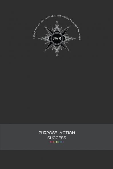 PURPOSE-ACTION-SUCCESS Notebook | Journal - PAS NOTEBOOK | PAS JOURNAL | GRAY | GREY