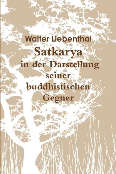 Satkarya in der Darstellung seiner buddhistischen Gegner
