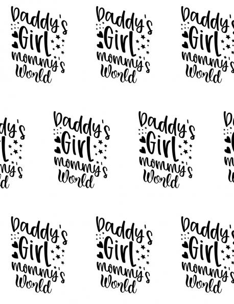 Daddy's Girl Mommy's World Composition Notebook - Large Ruled Notebook - 8.5x11 Lined Notebook (Softcover Journal / Notebook / Diary)